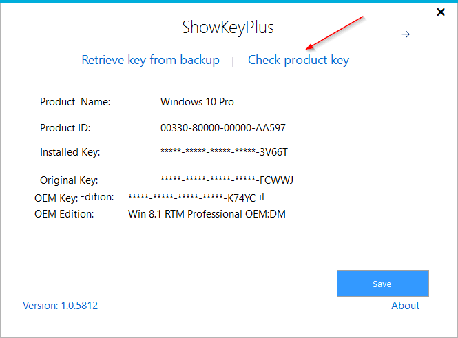 Windows 10 Serial Key Checker